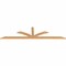 Ekena Millwork Richland Smooth Timber Gable Bracket, Western Red Cedar, 96"W x 24"H x 1 1/2"D x 3 1/2"F, 6/12 Pitch GBW096X24X0204RIC00SWR - alternate 2
